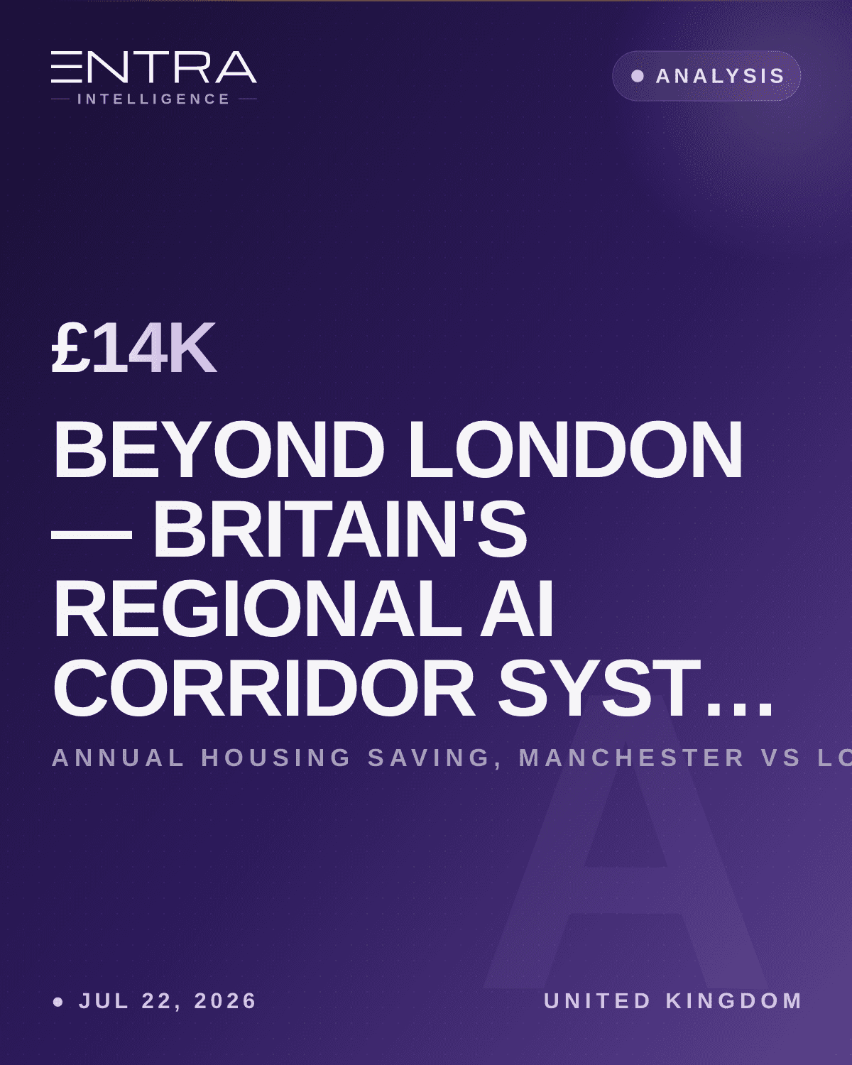 Beyond London — Britain's Regional AI Corridor System