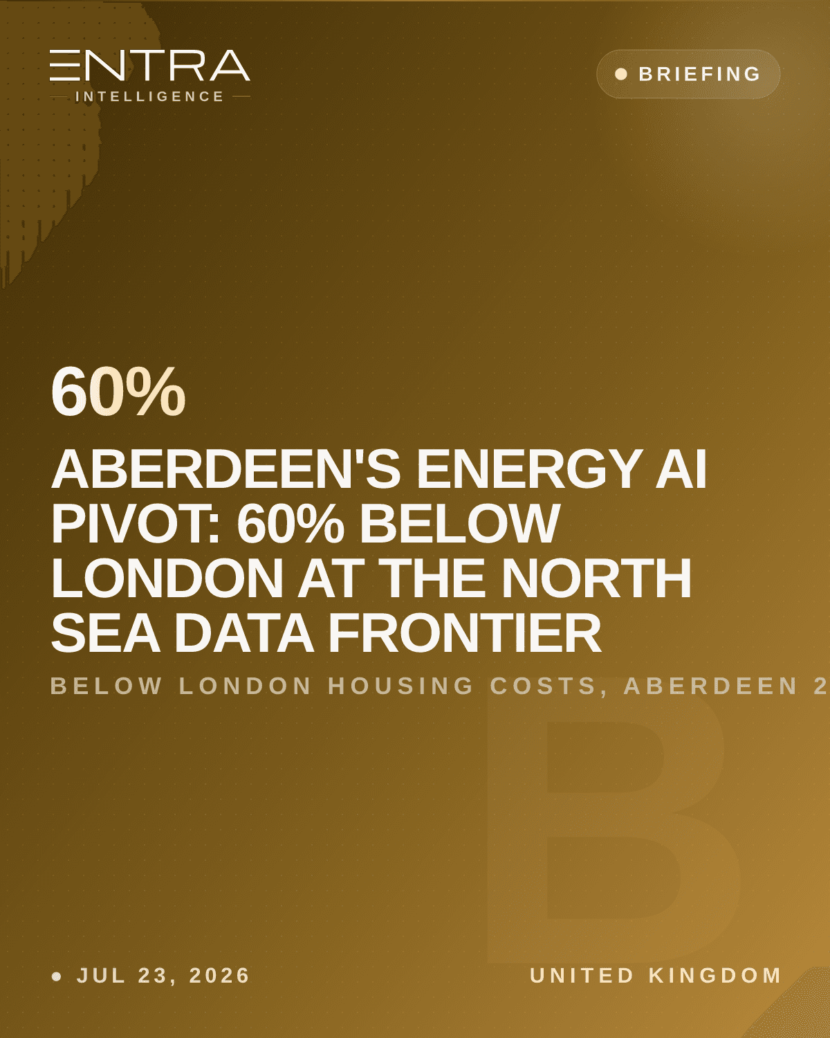 Aberdeen's Energy AI Pivot: 60% Below London at the North Sea Data Frontier