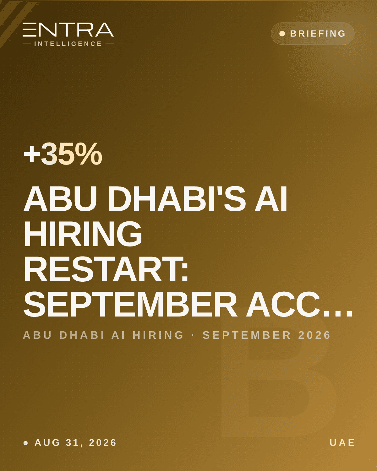 Abu Dhabi's AI Hiring Restart: September Acceleration Begins