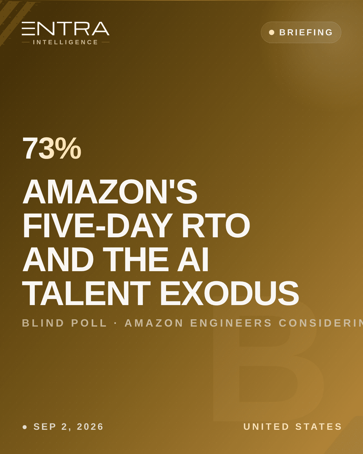 Amazon's Five-Day RTO and the AI Talent Exodus