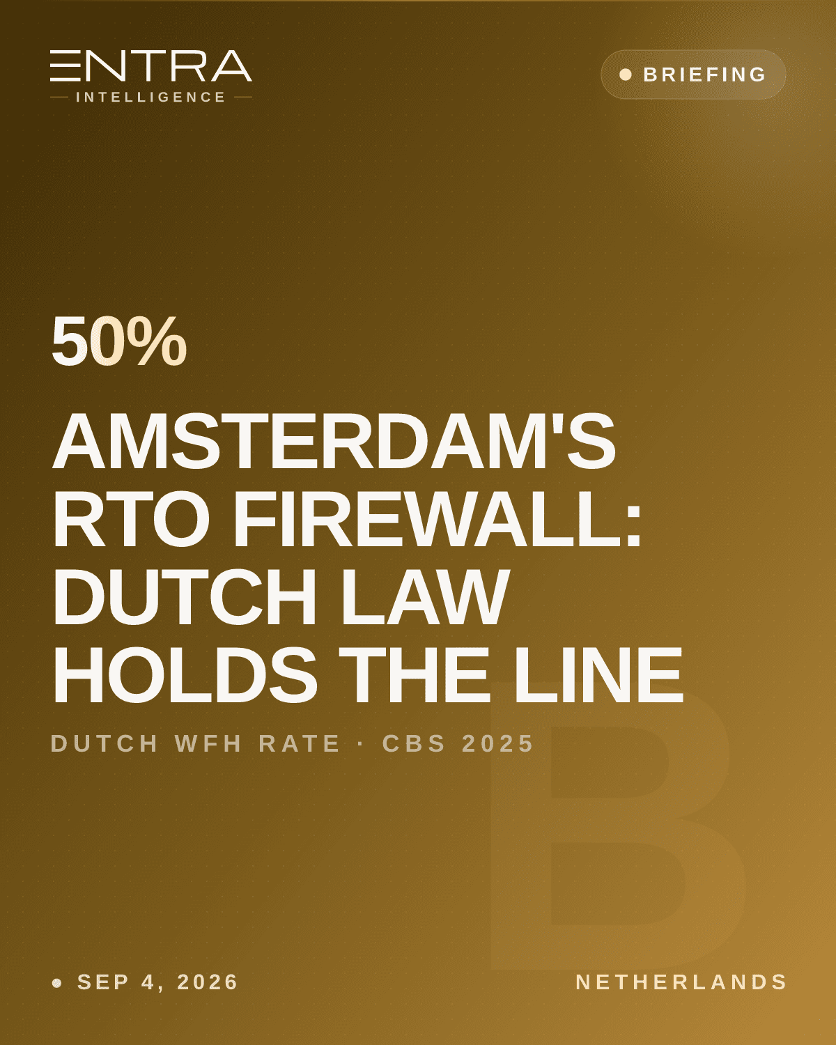 Amsterdam's RTO Firewall: Dutch Law Holds the Line