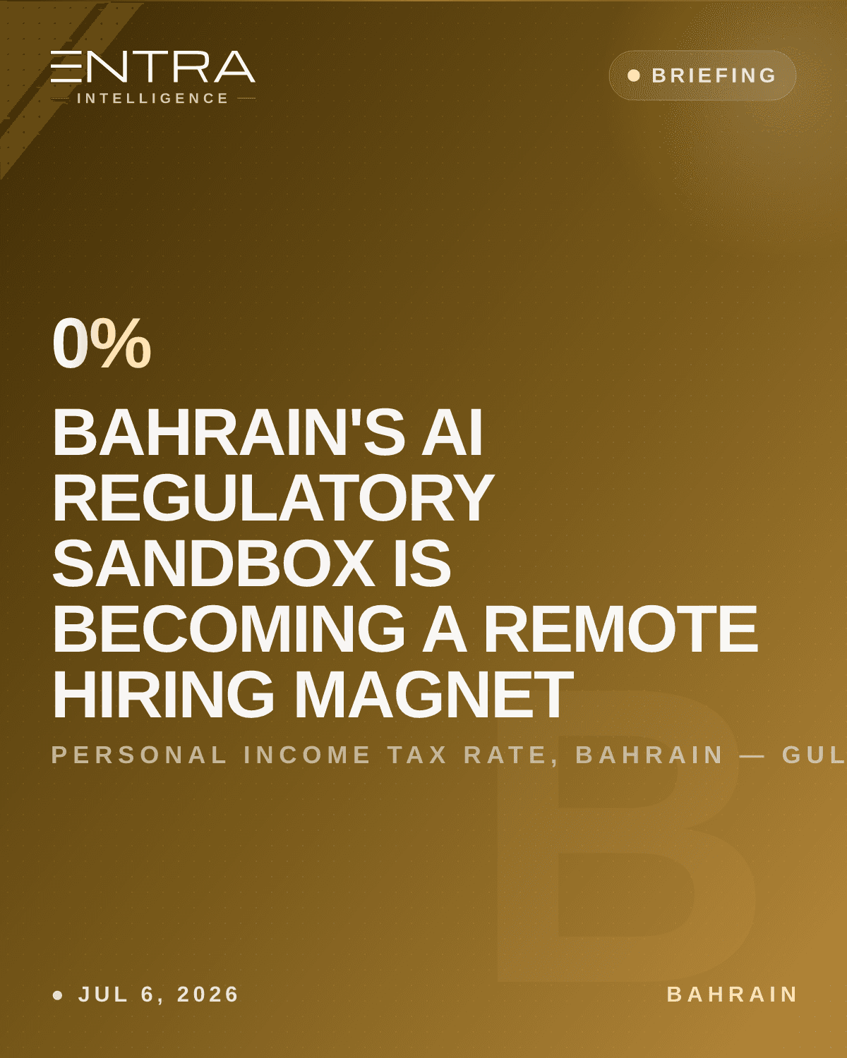 Bahrain's AI Regulatory Sandbox Is Becoming a Remote Hiring Magnet