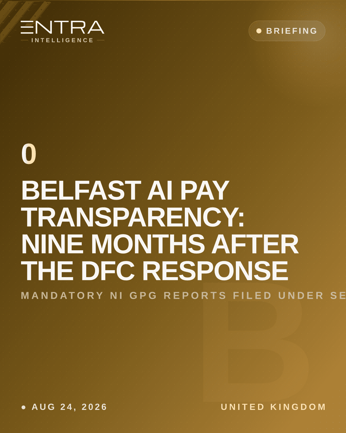Belfast AI Pay Transparency: Nine Months After the DfC Response