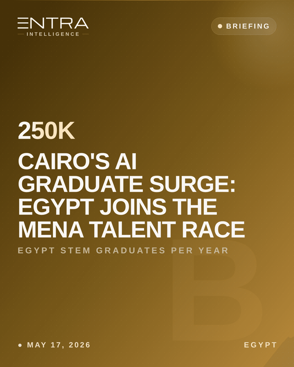 Cairo's AI Graduate Surge: Egypt Joins the MENA Talent Race