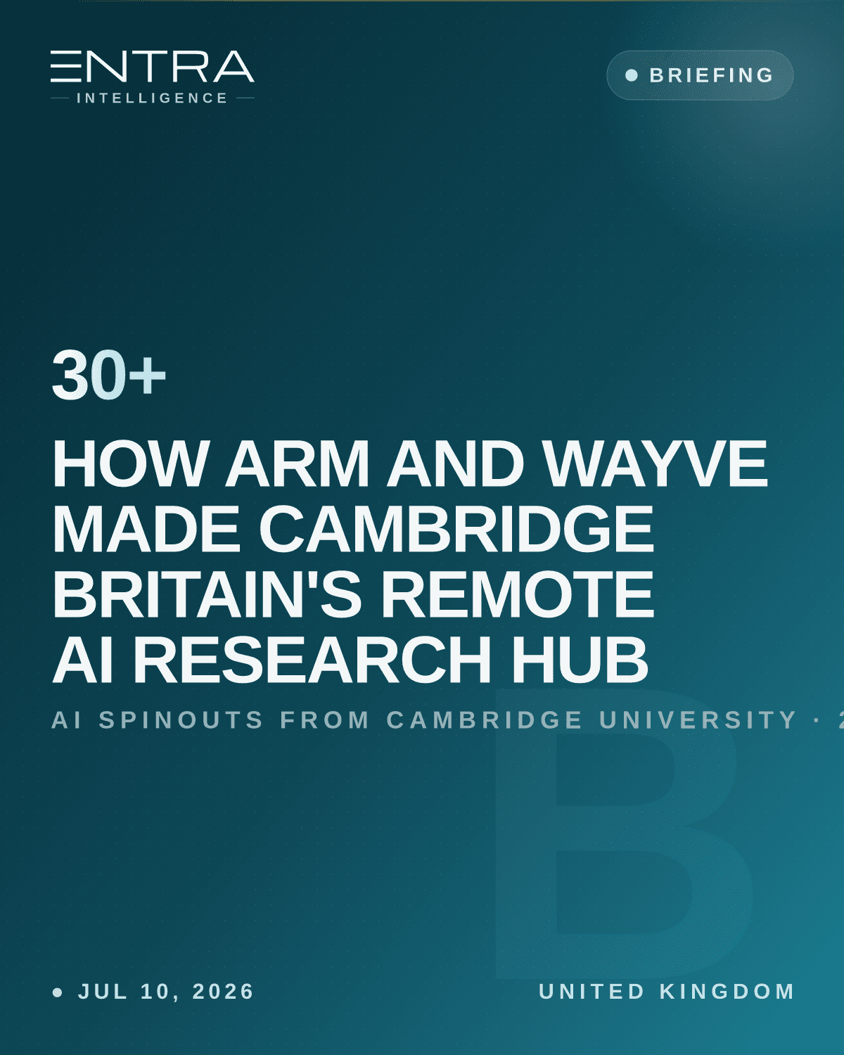 How ARM and Wayve Made Cambridge Britain's Remote AI Research Hub