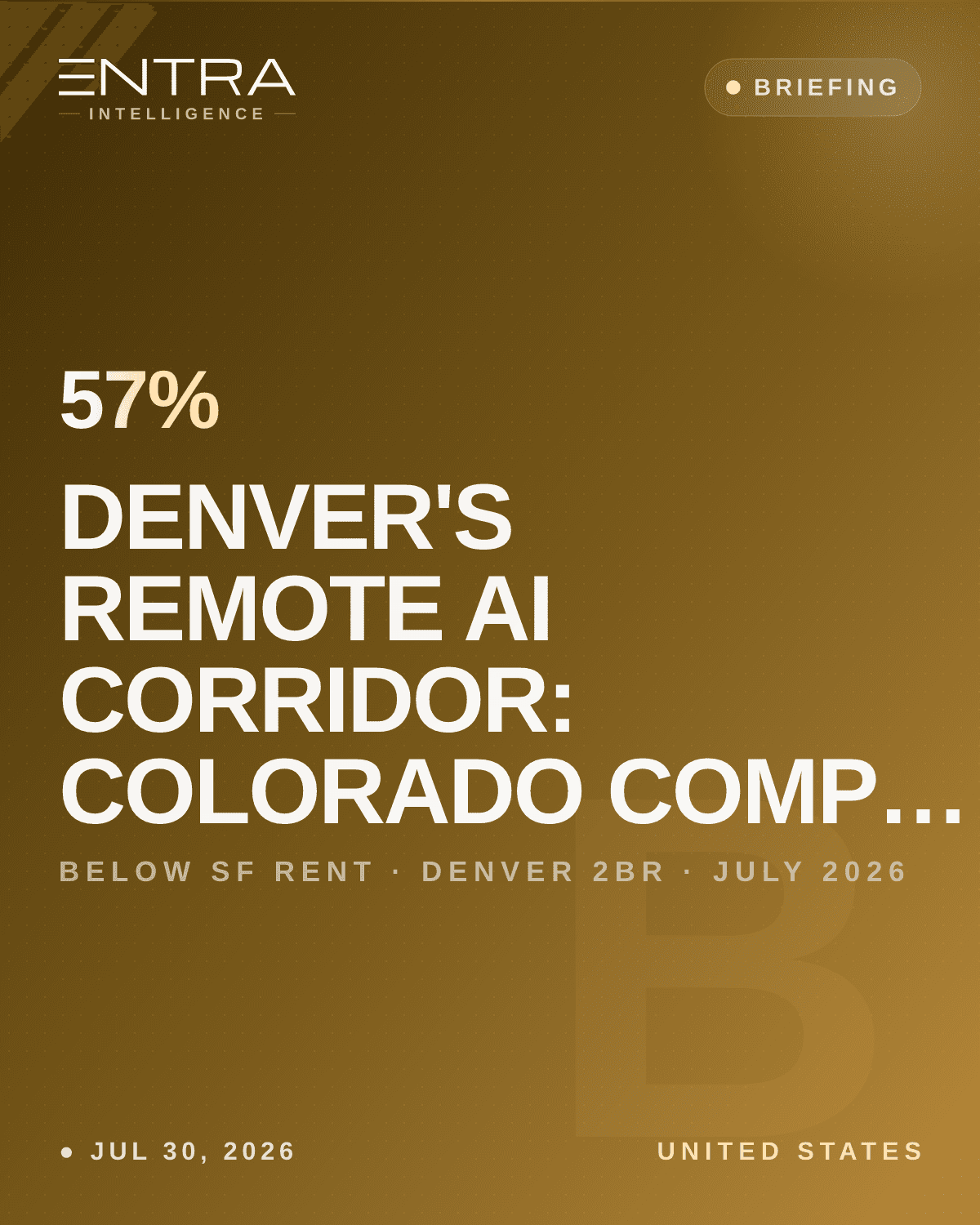 Denver's Remote AI Corridor: Colorado Competes on Cost