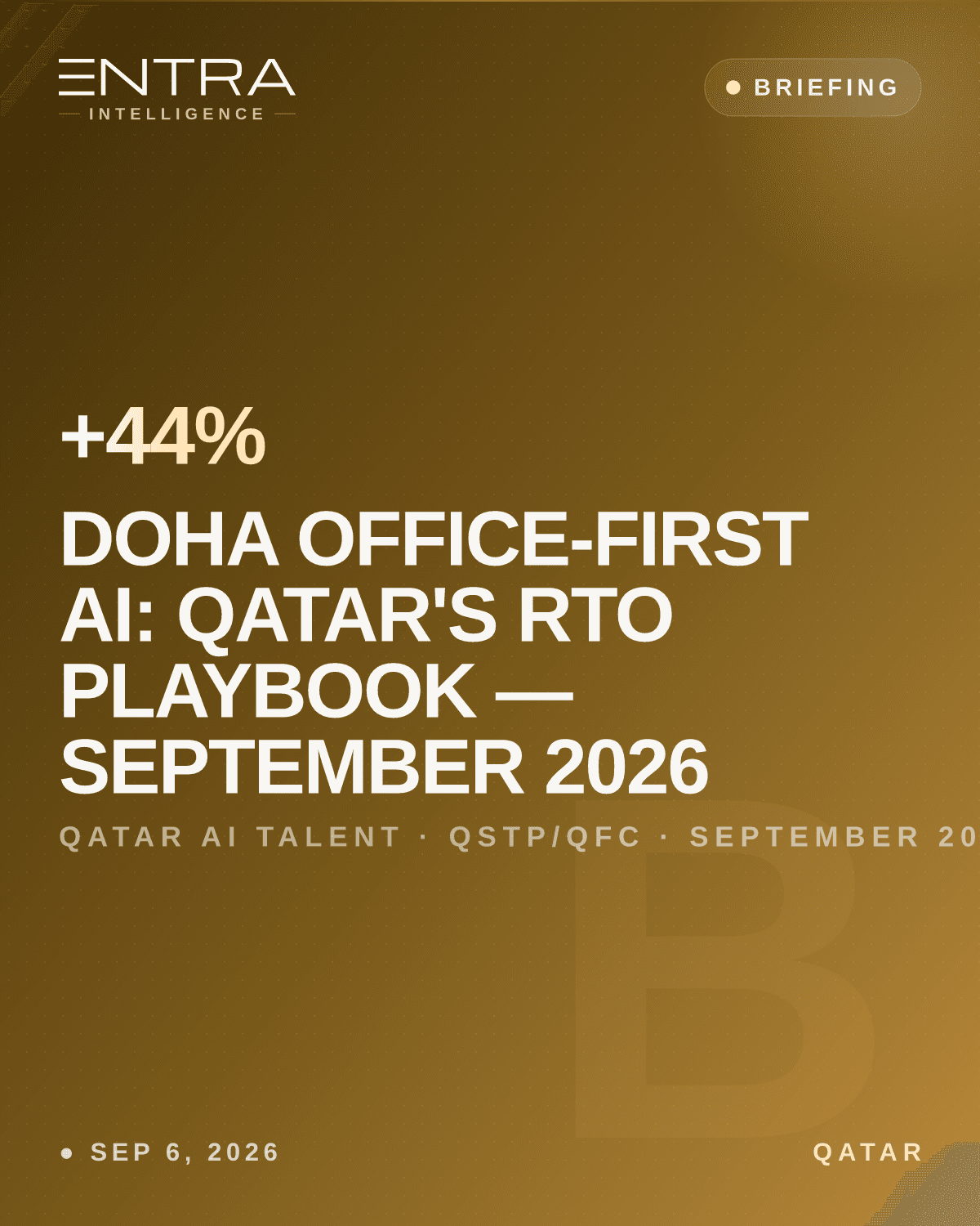 Doha Office-First AI: Qatar's RTO Playbook — September 2026