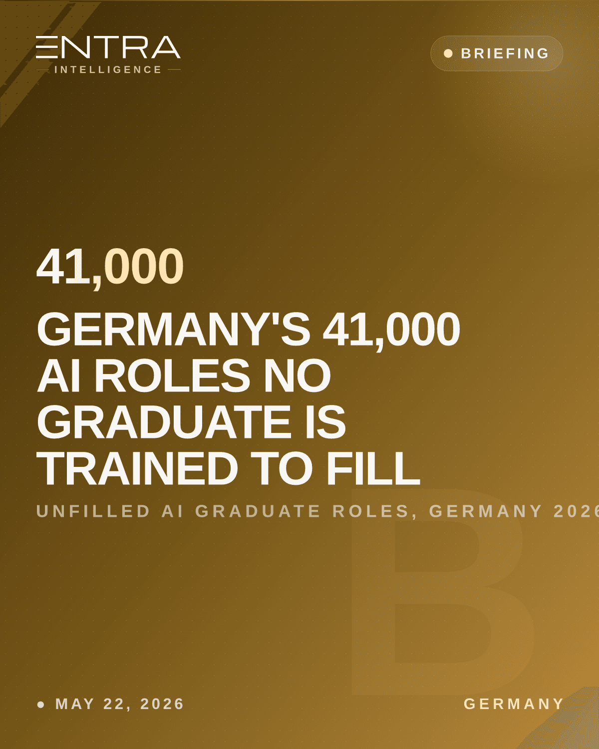Germany's 41,000 AI Roles No Graduate Is Trained to Fill