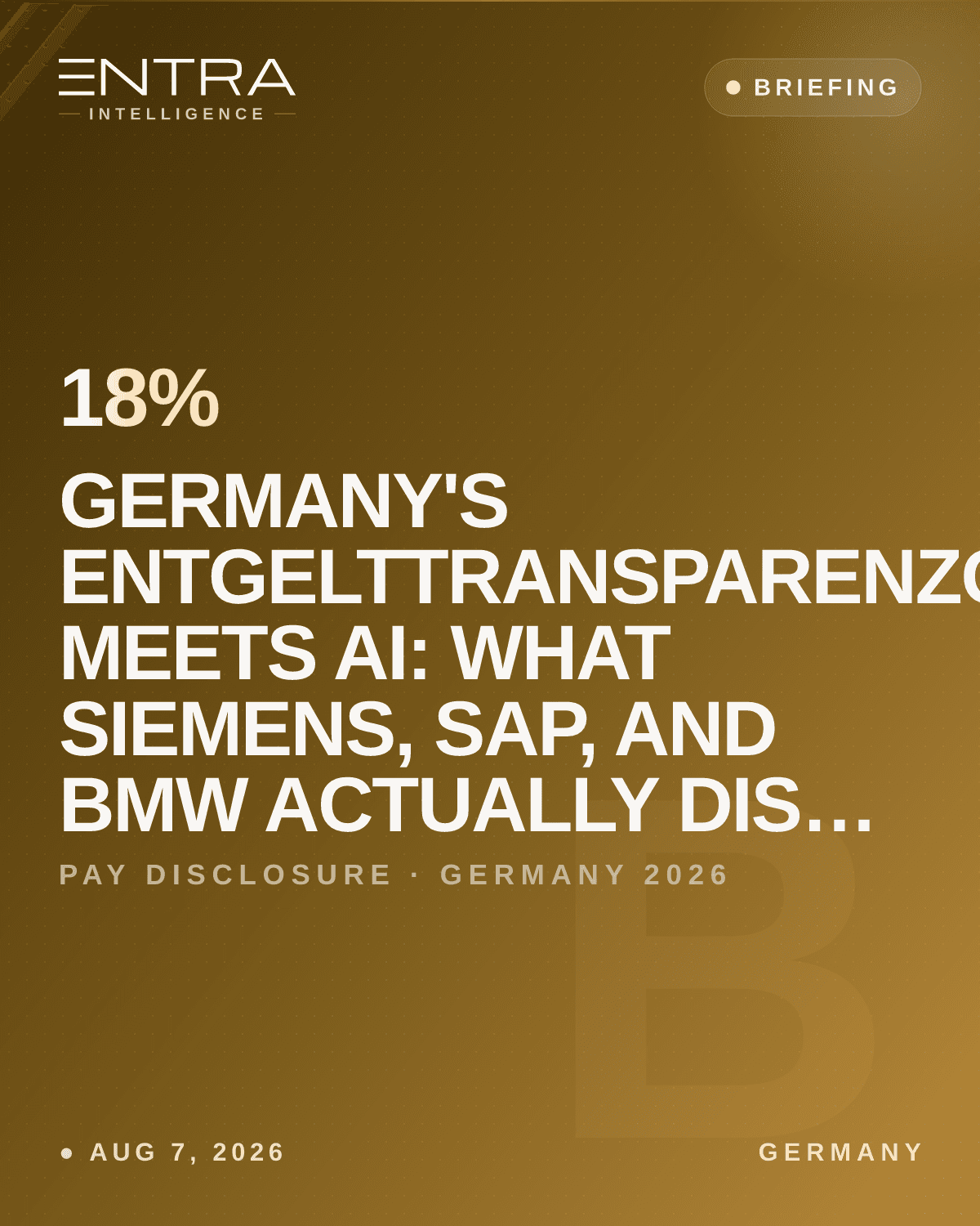 Germany's Entgelttransparenzgesetz Meets AI: What Siemens, SAP, and BMW Actually Disclose