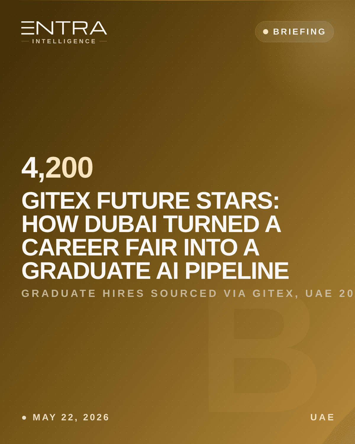 GITEX Future Stars: How Dubai Turned a Career Fair into a Graduate AI Pipeline