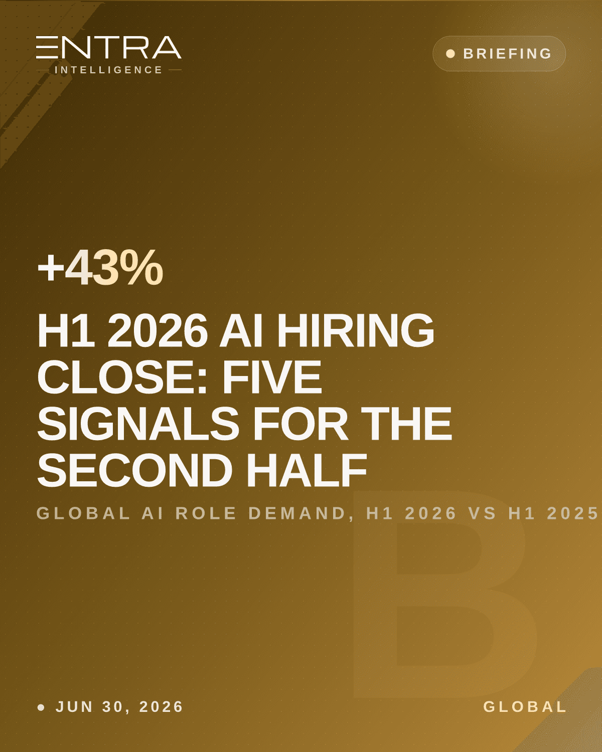 H1 2026 AI Hiring Close: Five Signals for the Second Half