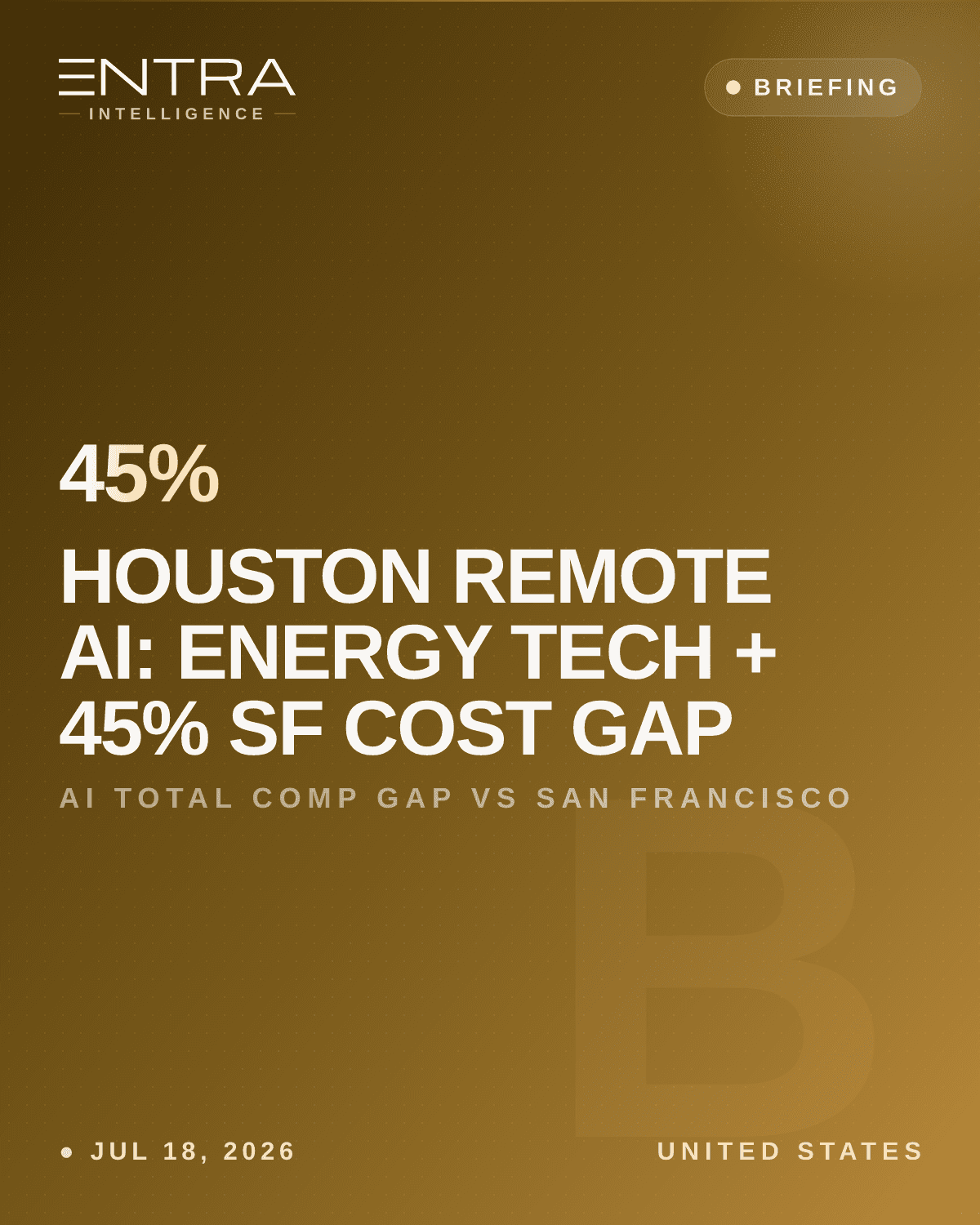 Houston Remote AI: Energy Tech + 45% SF Cost Gap