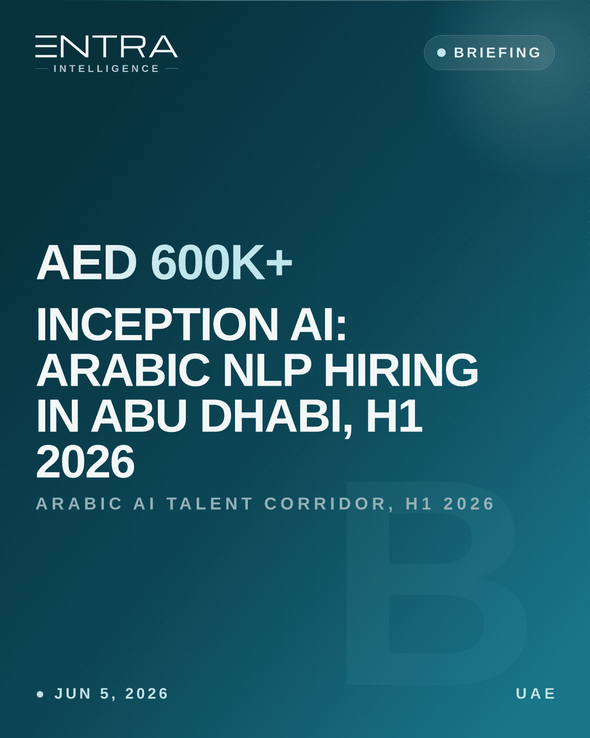 Inception AI: Arabic NLP Hiring in Abu Dhabi, H1 2026