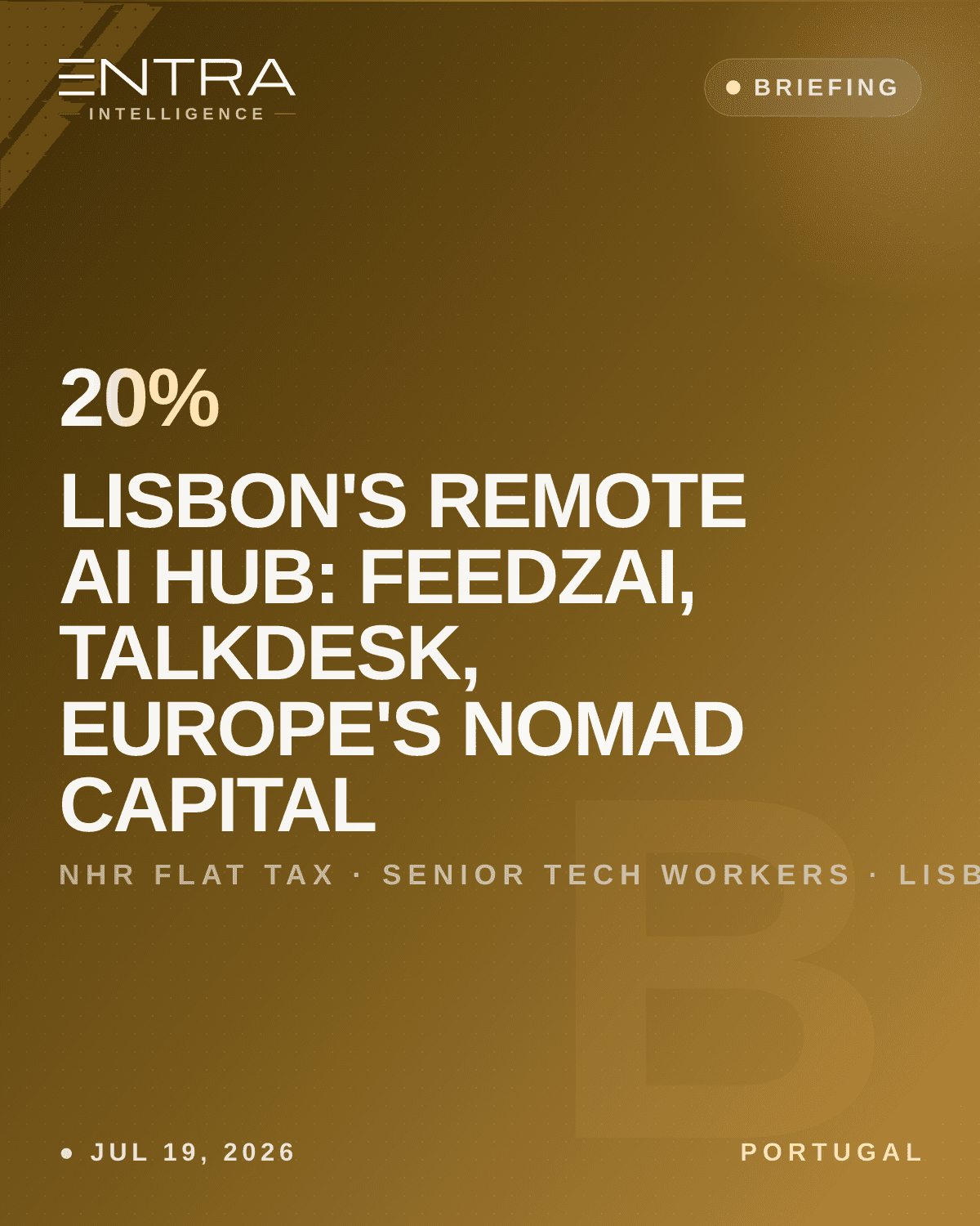 Lisbon's Remote AI Hub: Feedzai, Talkdesk, Europe's Nomad Capital