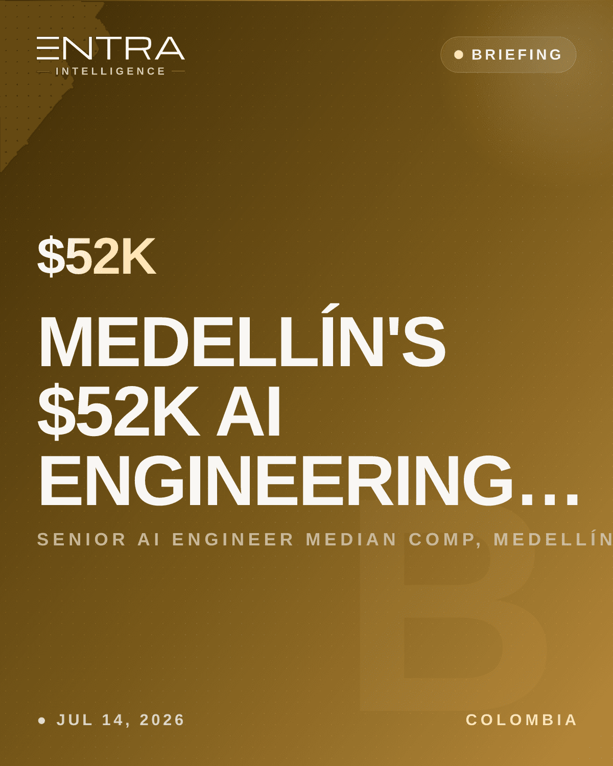 Medellín's $52K AI Engineering Corridor