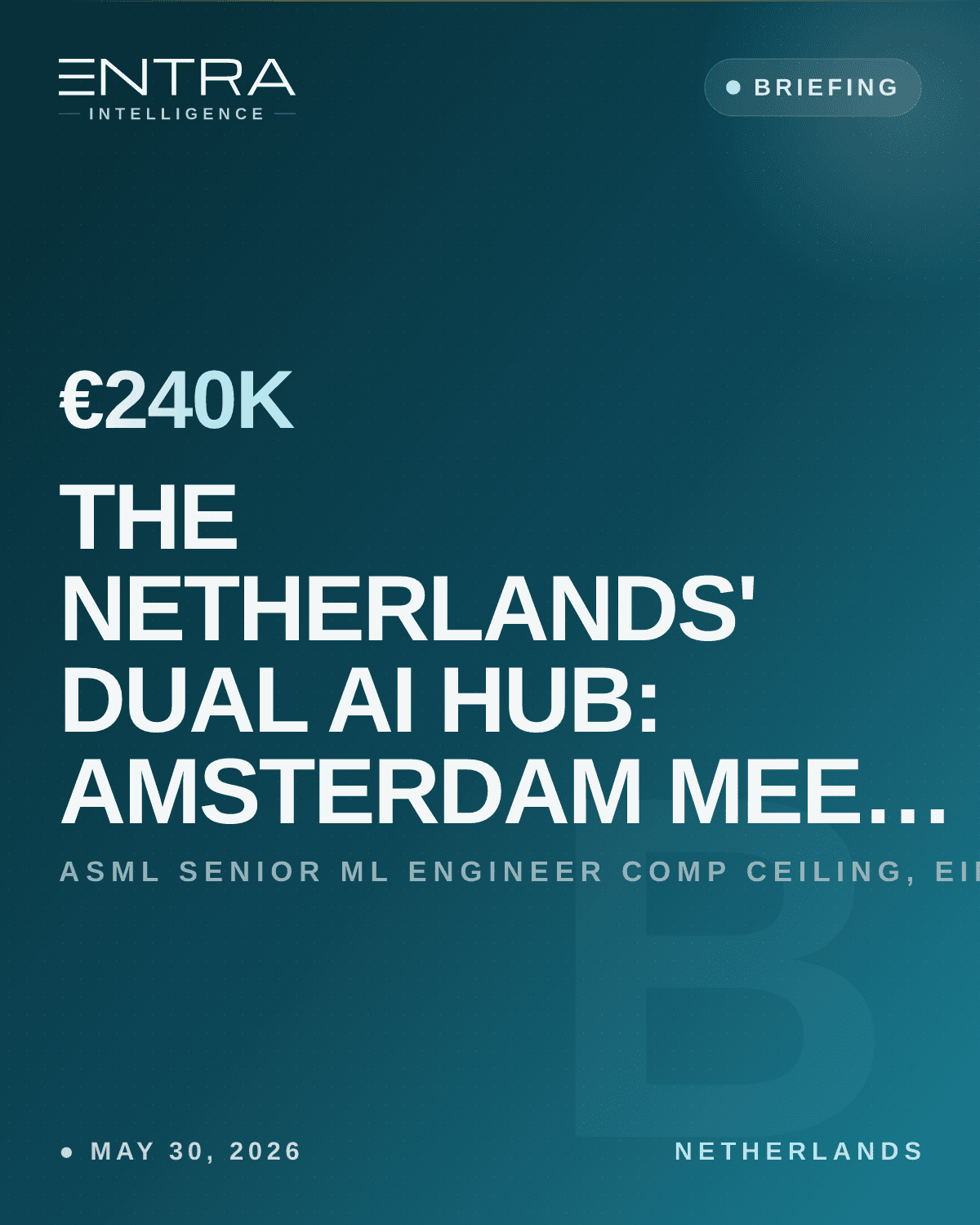 The Netherlands' Dual AI Hub: Amsterdam Meets Eindhoven
