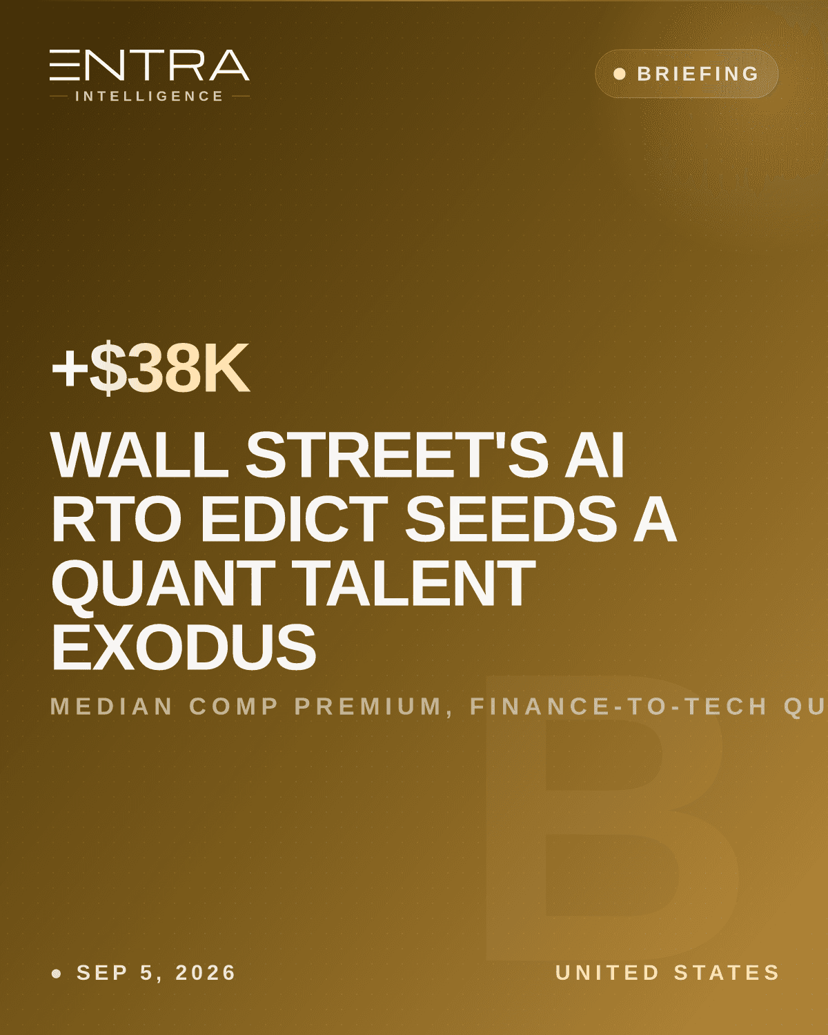 Wall Street's AI RTO Edict Seeds a Quant Talent Exodus