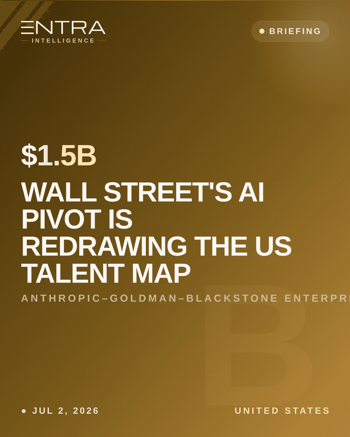 Wall Street's AI Pivot Is Redrawing the US Talent Map