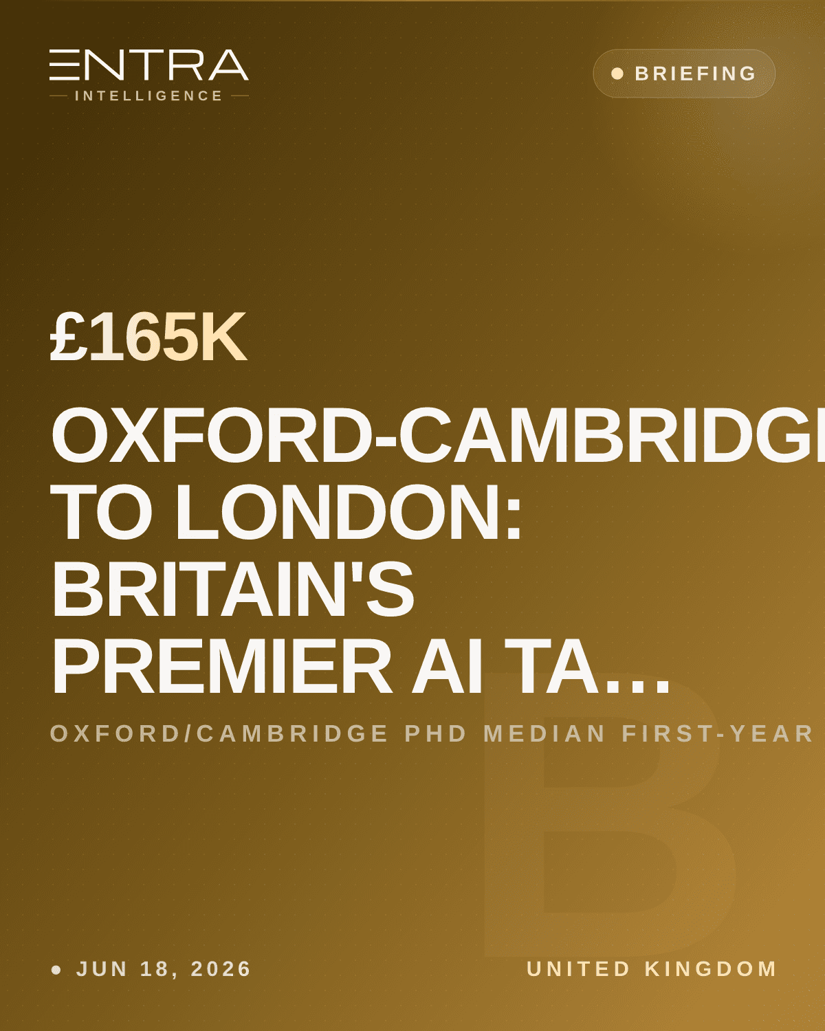 Oxford-Cambridge to London: Britain's Premier AI Talent Pipeline