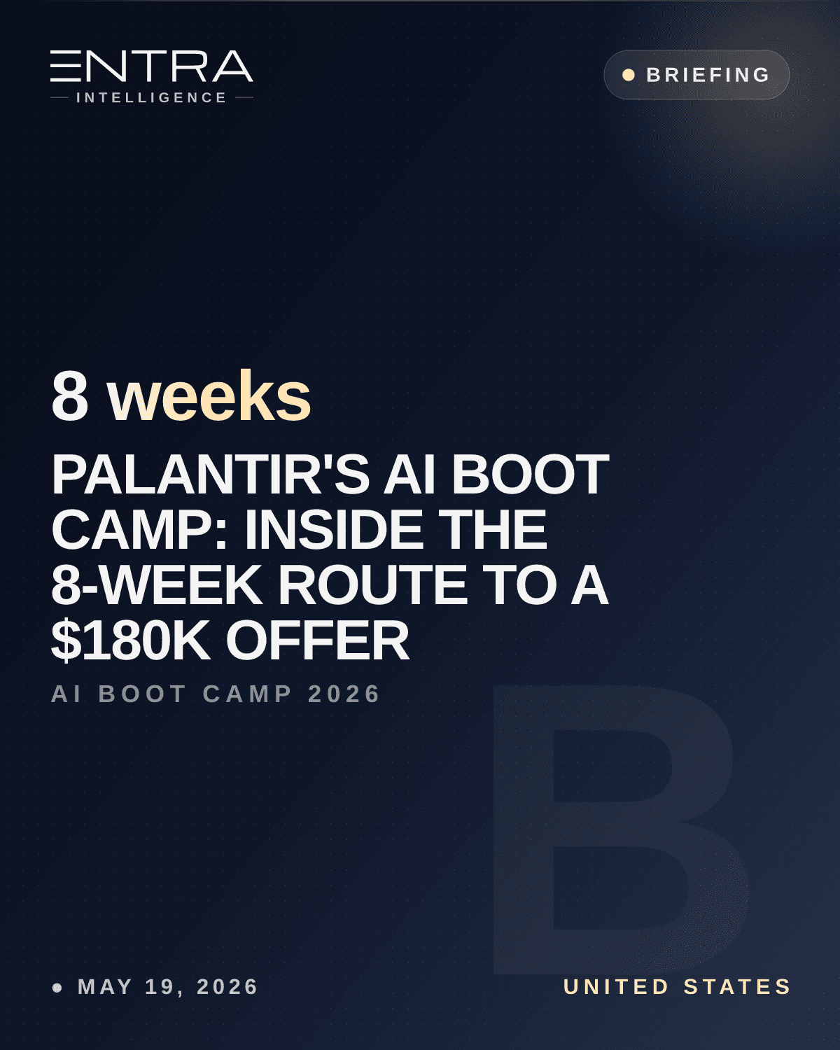 Palantir's AI Boot Camp: Inside the 8-Week Route to a $180K Offer