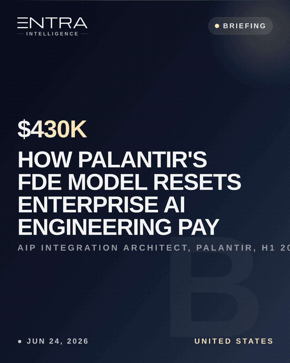 How Palantir's FDE Model Resets Enterprise AI Engineering Pay