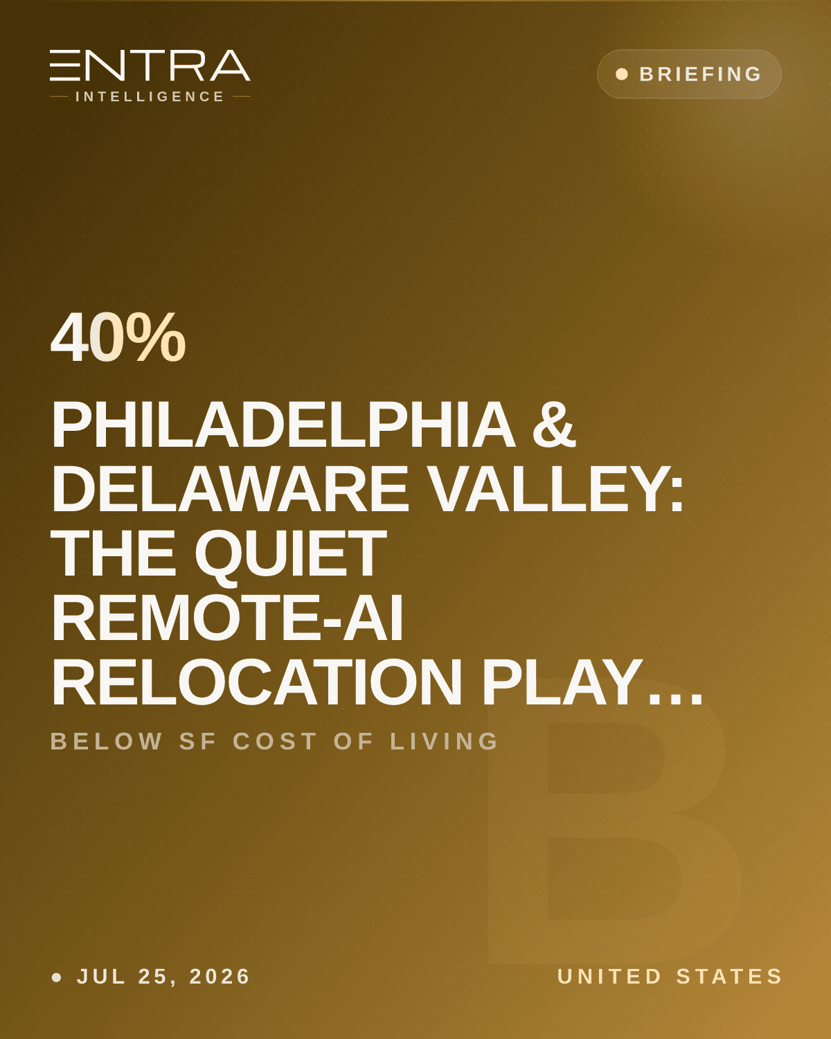 Philadelphia & Delaware Valley: The Quiet Remote-AI Relocation Play of 2026