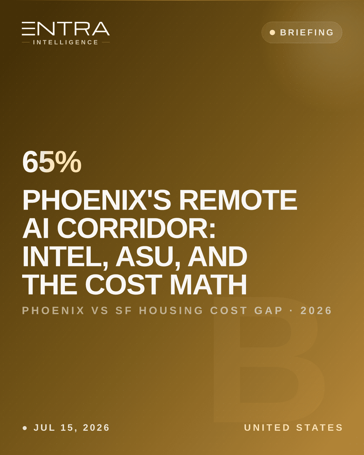 Phoenix's Remote AI Corridor: Intel, ASU, and the Cost Math