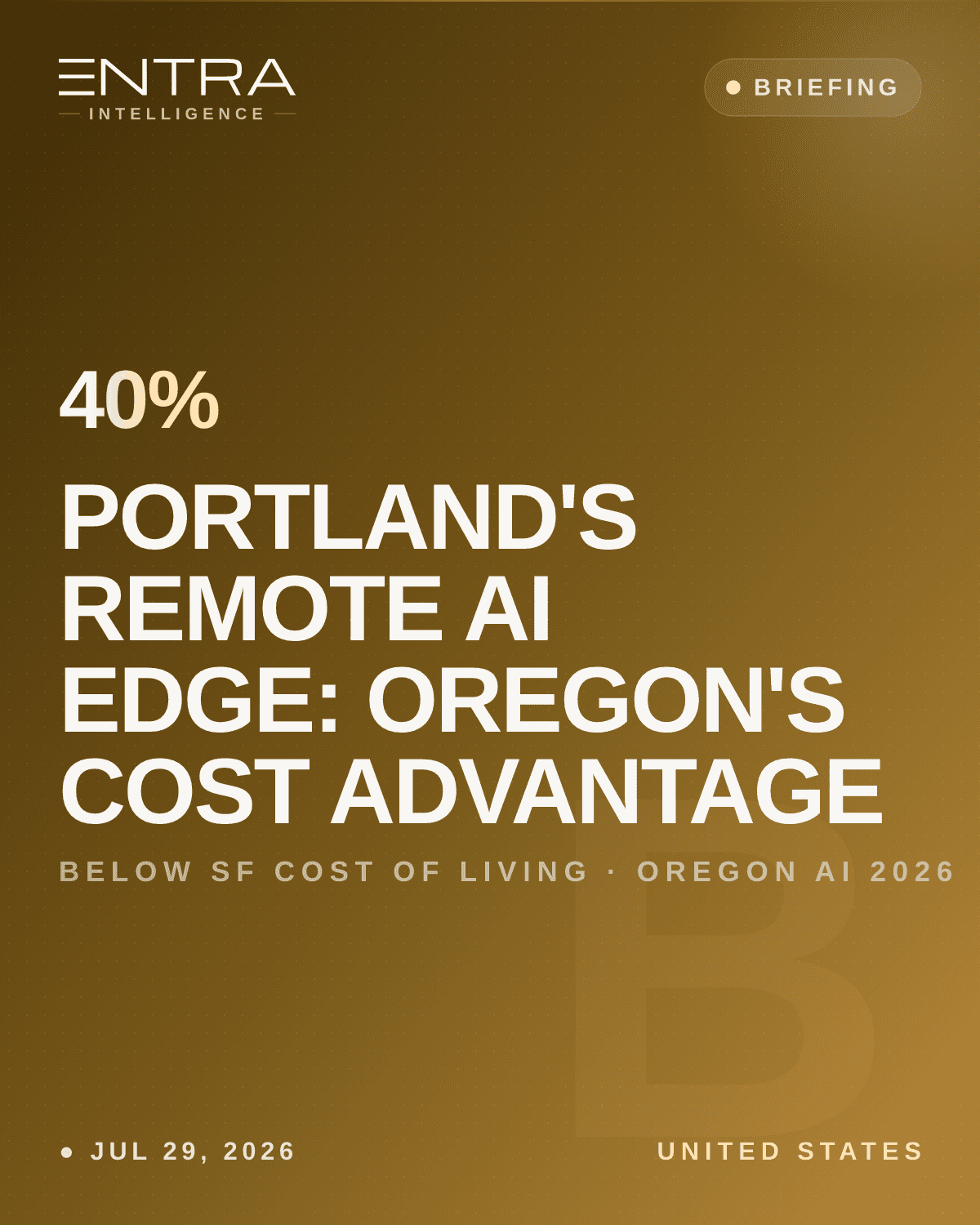 Portland's Remote AI Edge: Oregon's Cost Advantage