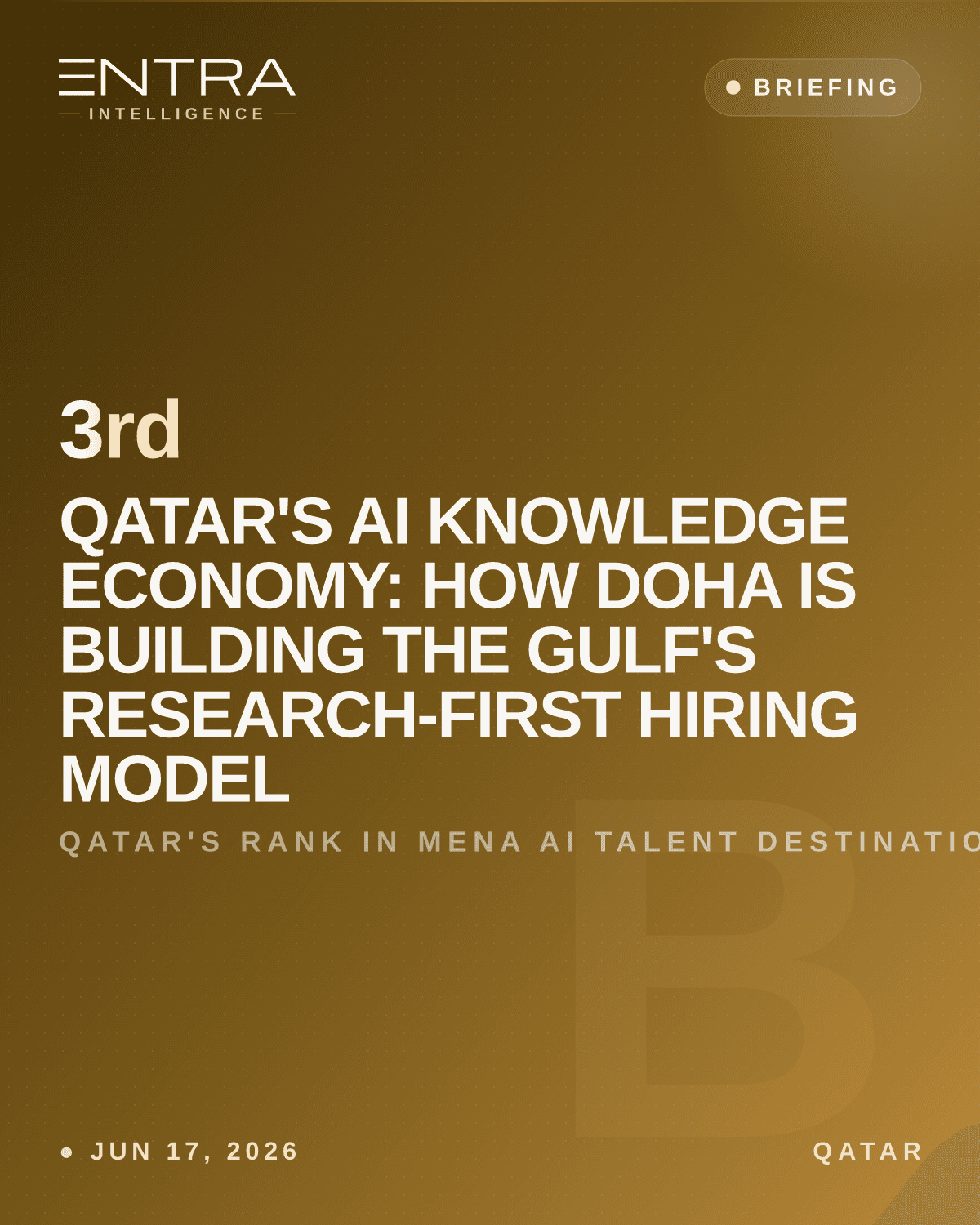 Qatar's AI Knowledge Economy: How Doha Is Building the Gulf's Research-First Hiring Model