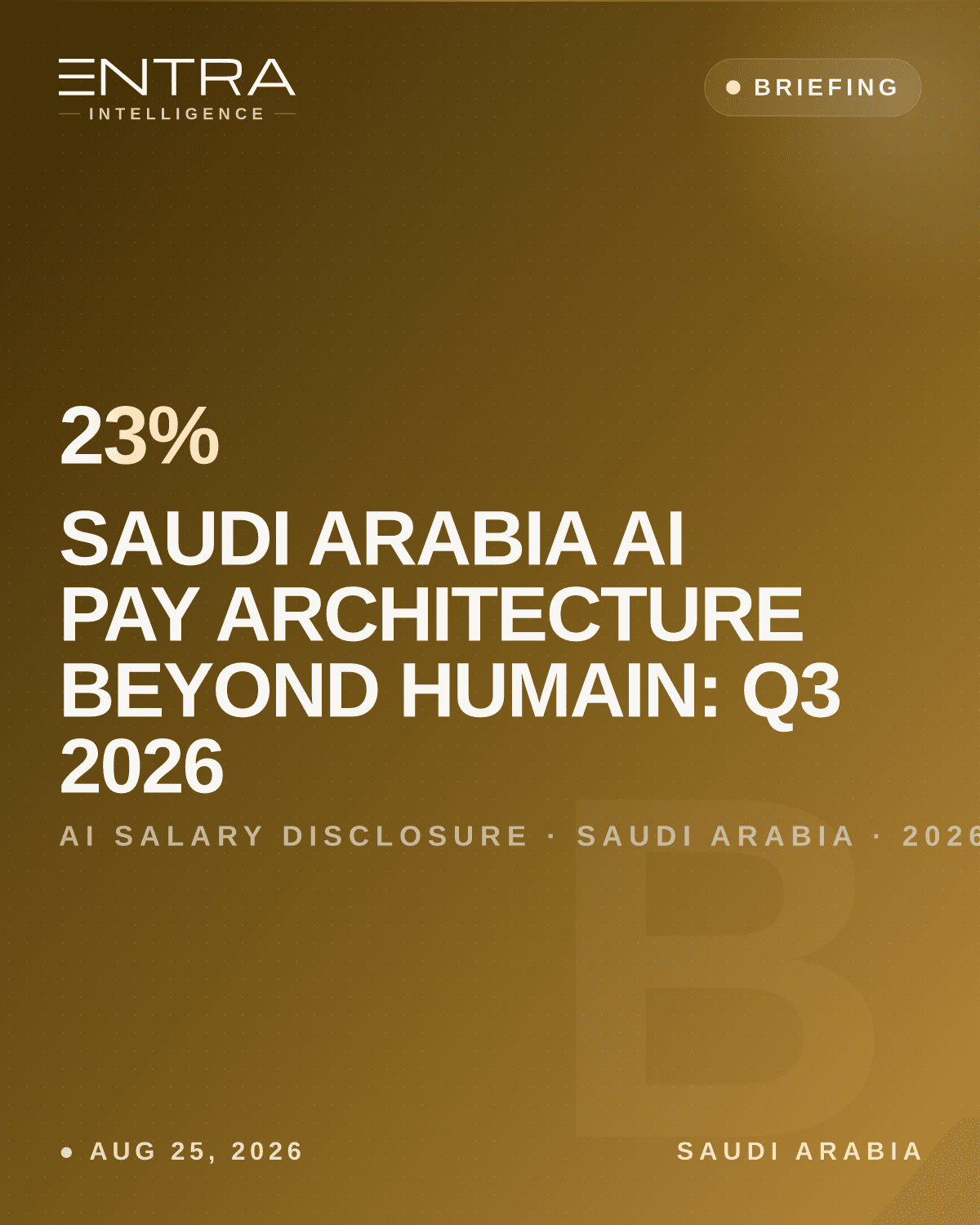 Saudi Arabia AI Pay Architecture Beyond HUMAIN: Q3 2026