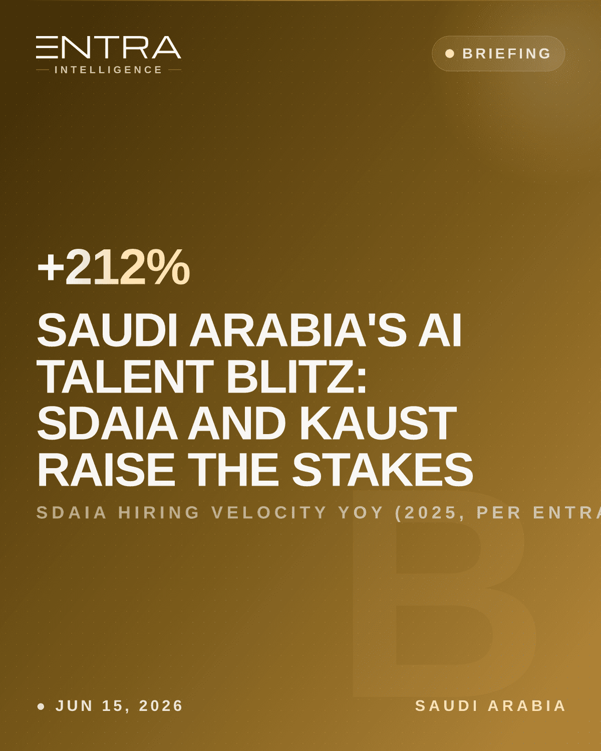Saudi Arabia's AI Talent Blitz: SDAIA and KAUST Raise the Stakes
