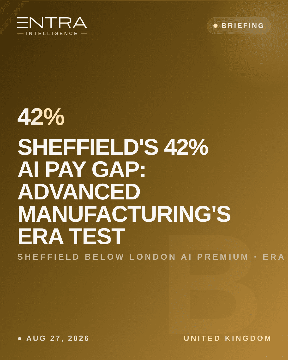 Sheffield's 42% AI pay gap: advanced manufacturing's ERA test