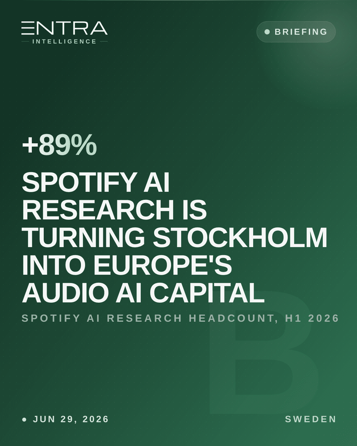 Spotify AI Research Is Turning Stockholm Into Europe's Audio AI Capital