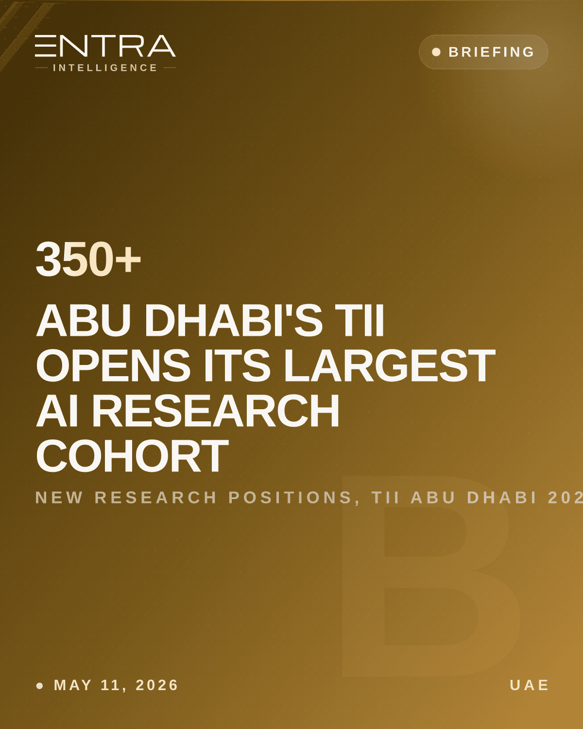 Abu Dhabi's TII Opens Its Largest AI Research Cohort