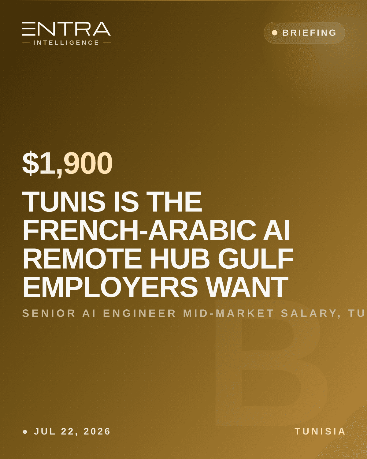 Tunis Is the French-Arabic AI Remote Hub Gulf Employers Want