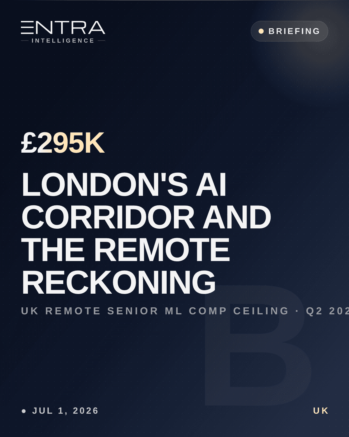 London's AI Corridor and the Remote Reckoning