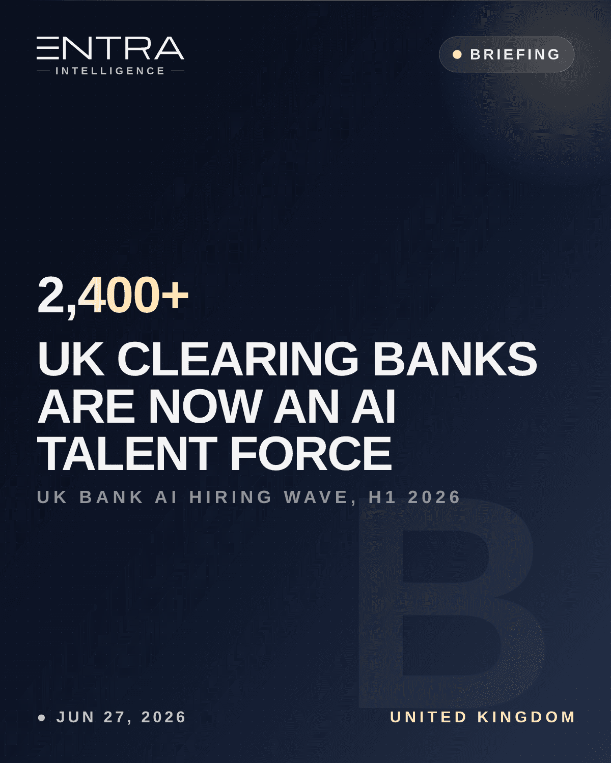 UK Clearing Banks Are Now an AI Talent Force