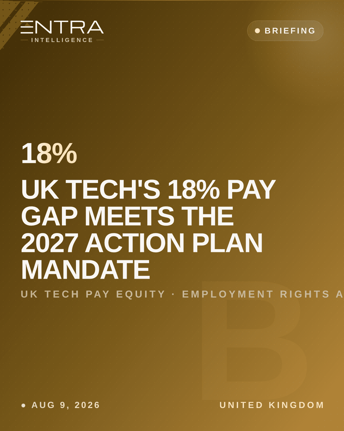 UK Tech's 18% Pay Gap Meets the 2027 Action Plan Mandate