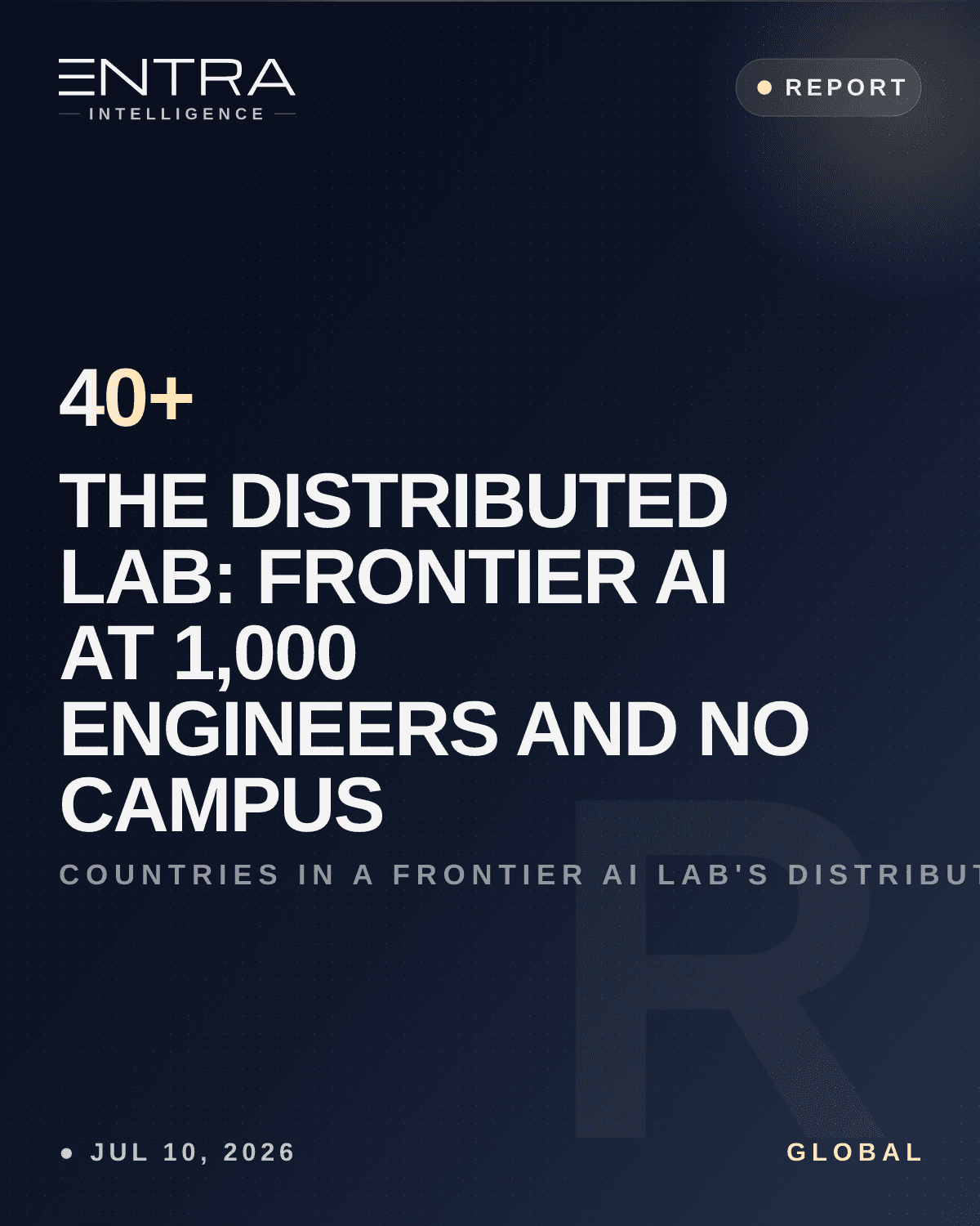 The Distributed Lab: Frontier AI at 1,000 Engineers and No Campus
